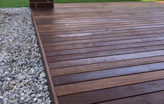forrestfield easycare 4 Back porch made of wooden planks at Forrestfield.